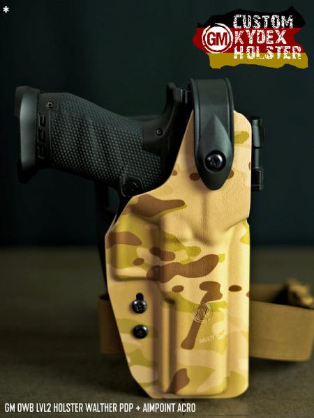 GM OWB LVL 2 GEN2 Waffenholster für Walther PDP